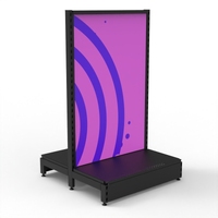 Gondola  Add Bay  Graphic Panel  W900 x H1515 x D450  Matte Black