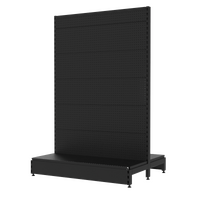  Gondola  Add Bay  Perforated (Pegboard) Back Panel  W1200 x H1815 x D450  Matte Black