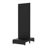  Gondola  Add Bay  Solid Back Panel (Flat Back)  W600 x H1815 x D450  Matte Black