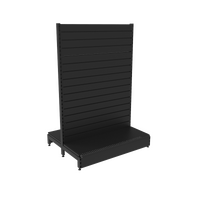  Gondola  Start Bay  Slatwall Panel  W1200 x H1815 x D450  Matte Black