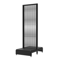  Gondola  Add Bay  Wire Mesh Panel  W600 x H1815 x D450  Matte Black