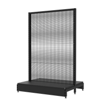  Gondola  Add Bay  Wire Mesh Panel  W1200 x H1815 x D450  Matte Black