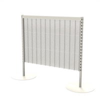 Add Bay - Queue Gondola - W1200xH1200 - Wire Mesh - Pearl White