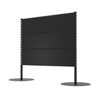 Queue Gondola  Start Bay  Perforated (Pegboard) Back Panel  W1200 x H1200  Matte Black