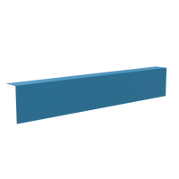 Pelmet Cover - W1200xH200 - METAL - CUSTOM COLOUR (to suit Client) - Fixes to Pelmet - Misc..