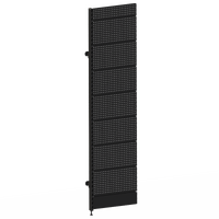 Modular Wall Bay  Add Bay  Perforated (Pegboard) Back Panel  W600 x H2400  Matte Black