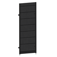 Modular Wall Bay  Start Bay  Perforated (Pegboard) Back Panel  W900 x H2400  Matte Black