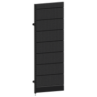 Modular Wall Bay  Add Bay  Perforated (Pegboard) Back Panel  W900 x H2400  Matte Black
