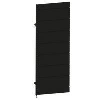 Modular Wall Bay  Add Bay  Solid Back Panel (Flat Back)  W900 x H2400  Matte Black