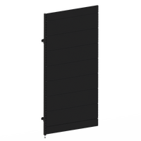 Modular Wall Bay  Add Bay  Solid Back Panel (Flat Back)  W1200 x H2400  Matte Black