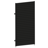 Modular Wall Bay  Start Bay  Slatwall Panel  W1200 x H2400  Matte Black