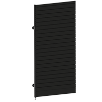 Modular Wall Bay  Add Bay  Slatwall Panel  W1200 x H2400  Matte Black