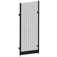 Modular Wall Bay  Start Bay  Wire Mesh Panel  W900 x H2400  Matte Black
