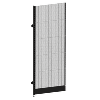 Modular Wall Bay  Add Bay  Wire Mesh Panel  W900 x H2400  Matte Black
