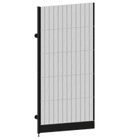 Modular Wall Bay  Add Bay  Wire Mesh Panel  W1200 x H2400  Matte Black