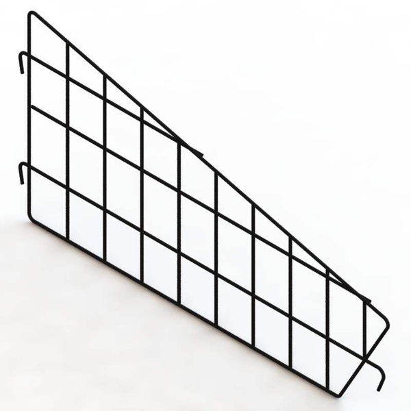 Wire Basket Divider - 15x50mm Mesh - Matte Black