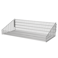 Wire Basket - W900xD400 - Solid Weld Point - W15xH50 Mesh - Zinc