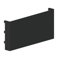 Signage Plate - Steel - W600xH300 - w/. Matte Black Bracket - Matte Black