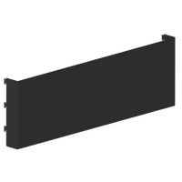 Signage Plate - Steel - W900xH300 - w/. Matte Black Bracket - Matte Black