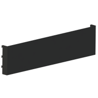 Signage Plate - Steel - W1200xH300 - w/. Matte Black Bracket - Matte Black
