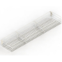 Wire Mesh Basket  W900 x D200  Pearl White