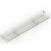 Wire Mesh Basket  W1200 x D200  Pearl White