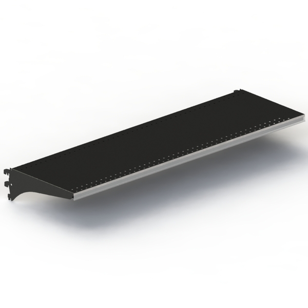 Shelf Kit - Steel - Double Stiffener - 50mm Pitch - W1200 x D350 - Matte Black