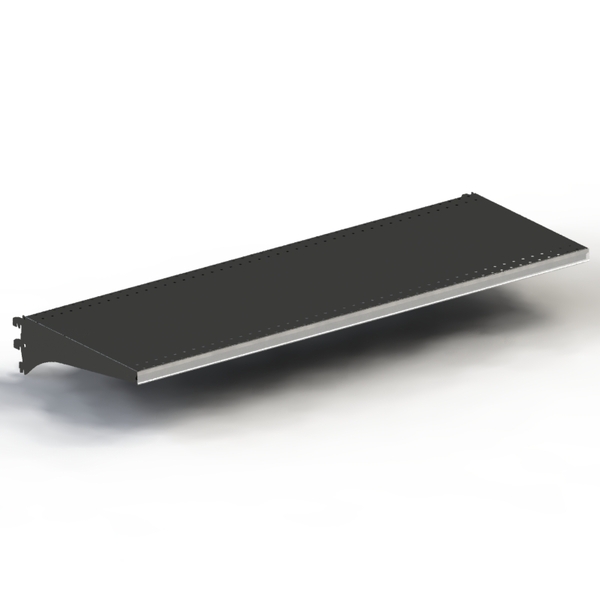 Shelf Kit - Steel - Double Stiffener - 50mm Pitch - W1200 x D400 - Matte Black