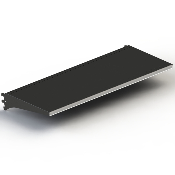Shelf Kit - Steel - Double Stiffener - 50mm Pitch - W1200 x D450 - Matte Black