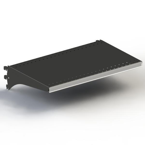 Shelf Kit - Steel - Double Stiffener - 50mm Pitch - W600 x D350 - Matte Black