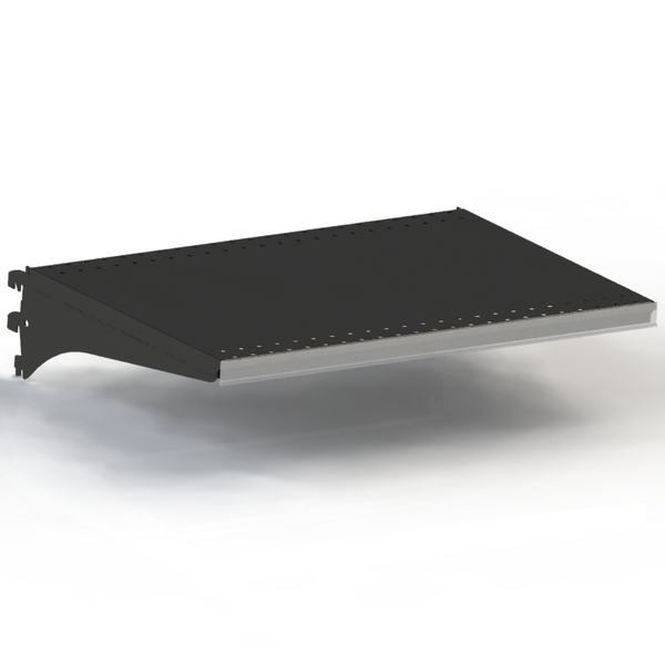 Shelf Kit - Steel - Double Stiffener - 50mm Pitch - W600 x D400 - Matte Black