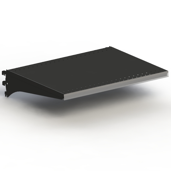 Shelf Kit - Steel - Double Stiffener - 50mm Pitch - W600 x D450 - Matte Black