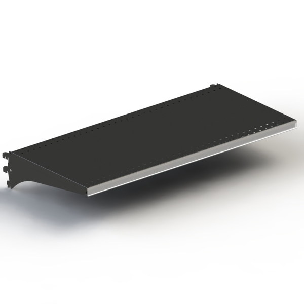 Shelf Kit - Steel - Double Stiffener - 50mm Pitch - W900 x D400 - Matte Black