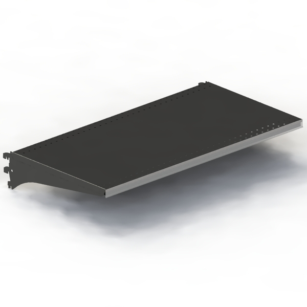 Shelf Kit - Steel - Double Stiffener - 50mm Pitch - W900 x D450 - Matte Black
