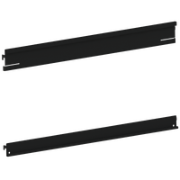 Signage Bracket Kit - W600 Top & Bottom Bracket - Matte Black - 50mm pitch