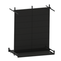 Mid Panel Set - W1940xD1220 - for D1220 Rack - D450 Leg - DOUBLE SIDED - Matte Black