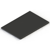 Shelf - Steel - W900xD600 - w/. Double Stiffener - Matte Black