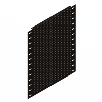 Gondola End - Perforated Panel -W1067 - Matte Black