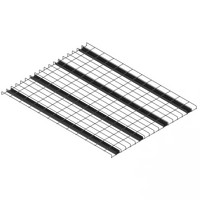 Shelf - Wire Mesh - Internal - W908xD1167xT25 - for D1220 Rack - for Step Beam - Matte Black